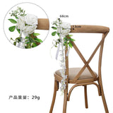 New Artificial Flower Hotel Decoration Outdoor Wedding Chair Back Flower, CF17044