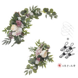 Arch Flower Wedding Creative Simulation Flower Sign Welcome Card Flower Arrangement Background Corner Flowers, CF18044