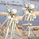 Western-style Outdoor Wedding Chair Back Flower Banquet Chair Decoration Flowers, CF17076