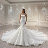 ChicSew Luxurious Strapless Mermaid Wedding Dresses