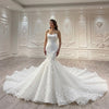 ChicSew Luxurious Strapless Mermaid Wedding Dresses