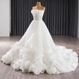 ChicSew Luxurious Strapless Wedding Dresses With Boning