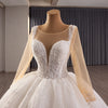 ChicSew Luxurious Illusion Beaded Tulle Wedding Dresses