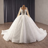 ChicSew Luxurious Illusion Beaded Tulle Wedding Dresses