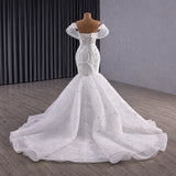 ChicSew Luxurious Beaded Sequin Ball Gown Wedding Dress