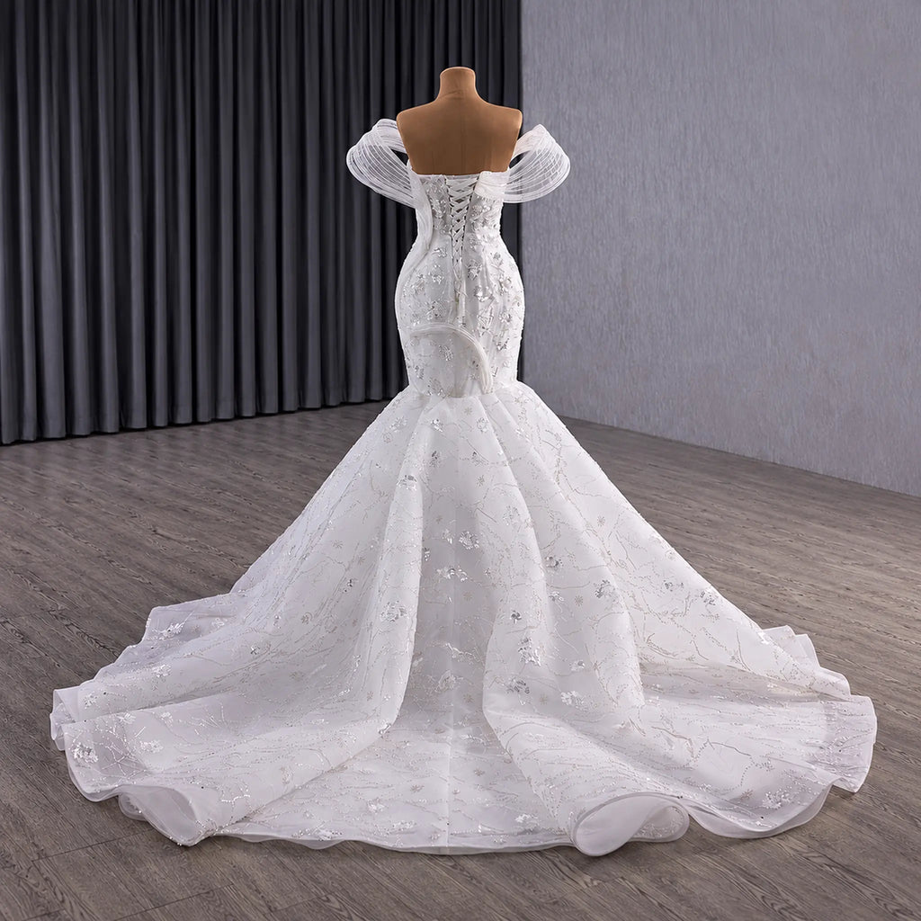 ChicSew Luxurious Beaded Sequin Ball Gown Wedding Dress