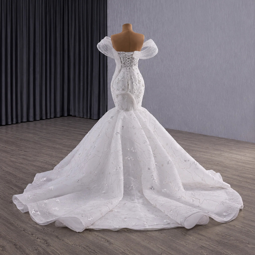 ChicSew Luxurious Beaded Sequin Ball Gown Wedding Dress