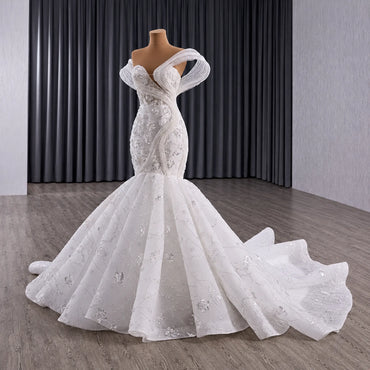 ChicSew Luxurious Beaded Sequin Ball Gown Wedding Dress