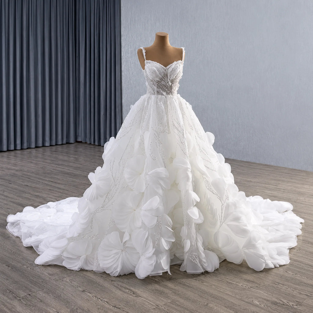 ChicSew Luxurious Rhinestone Ball Gown Wedding Dress