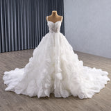 ChicSew Luxurious Rhinestone Ball Gown Wedding Dress