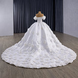 ChicSew Luxurious Ball Gown Wedding Dress With 3D Flowers