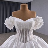 ChicSew Luxurious Ball Gown Wedding Dress With 3D Flowers
