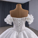 ChicSew Luxurious Ball Gown Wedding Dress With 3D Flowers