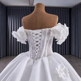 ChicSew Luxurious Ball Gown Wedding Dress With 3D Flowers