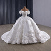 ChicSew Luxurious Ball Gown Wedding Dress With 3D Flowers
