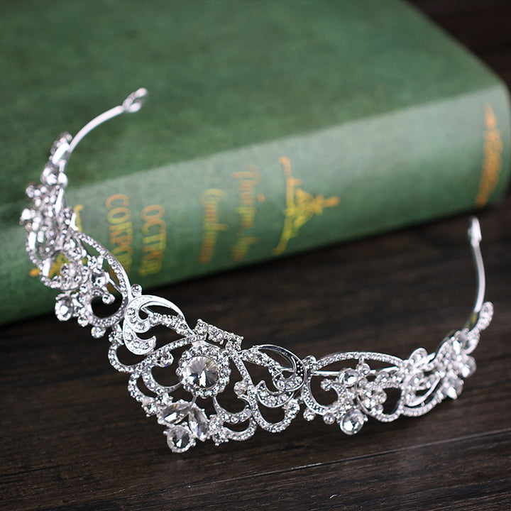 Diamond Crown Bridal Headdress Rose Gold Crown hairband Bridal Jewelry CN11