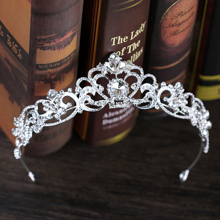 Diamond Crown Bridal Headdress Rose Gold Crown hairband Bridal Jewelry CN11