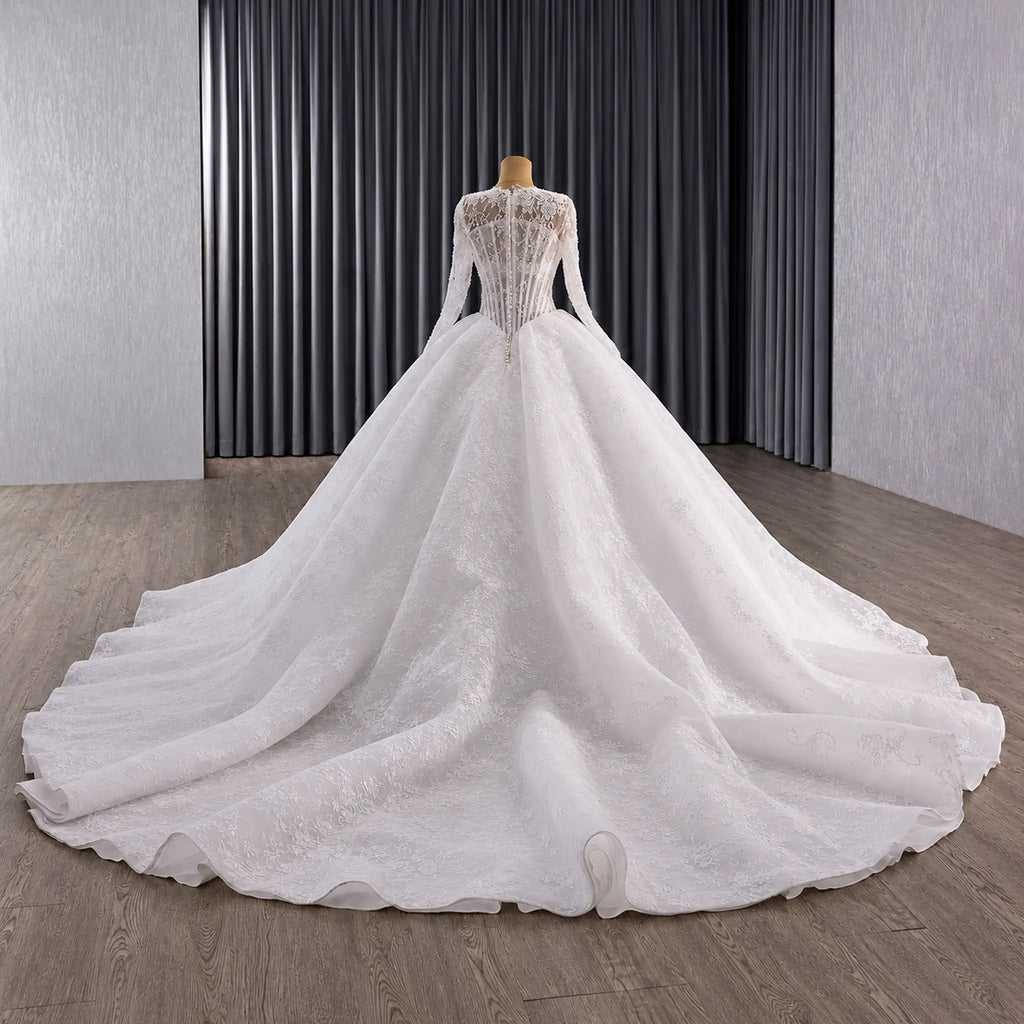 ChicSew Lace Appliques A-Line Wedding Dress