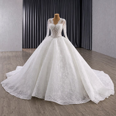ChicSew Lace Appliques A-Line Wedding Dress
