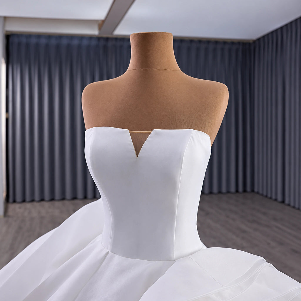 ChicSew Strapless A-Line Wedding Dress