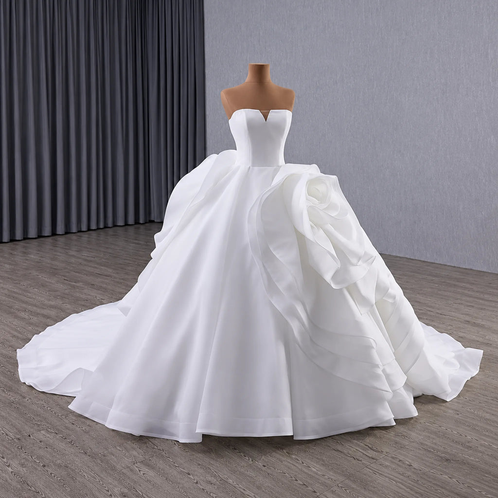 ChicSew Strapless A-Line Wedding Dress