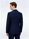 Classic 3 Piece Dark Navy Men's Suit with Regular Fit and Sophisticated Peak Lapel