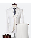 White Men's 3-Piece Collar Tuxedo CN418