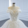 ChicSew Luxurious Off Shoulder A-Line Ball Gown Wedding Dress With Applique