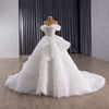 ChicSew Off Shoulder Beaded Ball Gown Wedding Dress