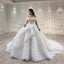 ChicSew Off Shoulder Beaded Ball Gown Wedding Dress