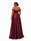 ChicSew Elegant Off Shoulder Boning A-Line Soft Satin Floor-Length Bridesmaid Dresses
