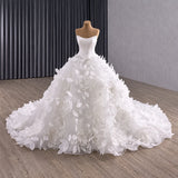 ChicSew Strapless Ball Gown Wedding Dress With Boning