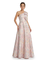ChicSew Beautiful Jacquard Satin One Shoulder A-Line Maxi Evening Formal Dresses