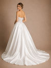 ChicSew Fancy Sweetheart Boning Sleeveless Lace Satin A-Line Maxi Wedding Dress