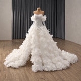 ChicSew Strapless Ball Gown Wedding Dress With Beading