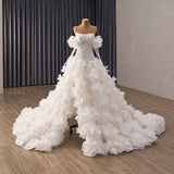 ChicSew Strapless Ball Gown Wedding Dress With Beading