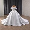 ChicSew Off Shoulder Beaded Ball Gown Wedding Dress