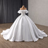 ChicSew Off Shoulder Beaded Ball Gown Wedding Dress