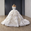 ChicSew Luxurious Strapless Beaded Ball Gown Wedding Dress