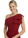 Chicsew Modern One Shoulder Bow Knot Tea-Length A-Line Mother Of The Bride Dresses
