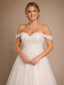 ChicSew Beautiful A-Line Off The Shoulder Lace Appliques Tulle Long Wedding Dress