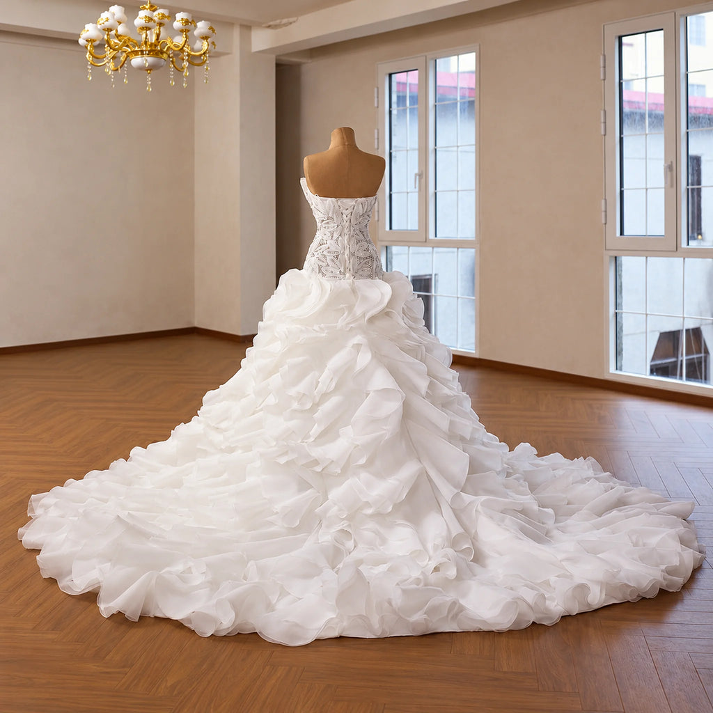 ChicSew Luxurious Ball Gown Wedding Dress With Beaded
