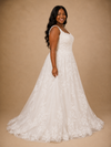 ChicSew Romantic Spaghetti Straps Square Neck Lace Appliques Tulle A-Line Wedding Dress