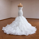 ChicSew Sweetheart Luxurious Wedding Dress With 3D Flowers