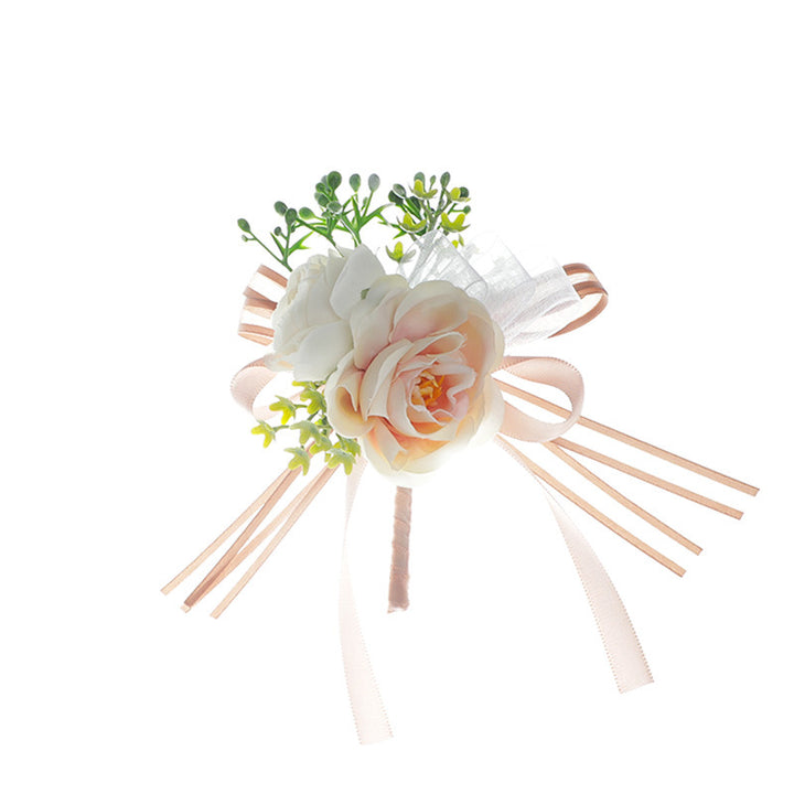 New Wedding Bridal Wrist Flower Handmade Artificial Men Corsage Rose Flower, SWH61440