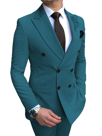 Jungle Green Mens Slim Fit Suit Tuxedo 2-Piece Suits CN454