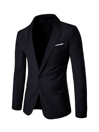 Black Men's Casual single Piece Suit Notch Lapel Flat Tuxedos CN525