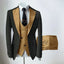 Brown Mens' formal Suits Slim Fit Notch Lapel suit 3 Pieces Suit CN489