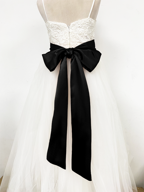 Girls Satin Tie Back Belt