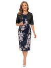 Open Front 1/2 Sleeves Satin Jacket